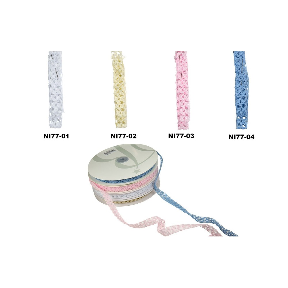 NASTRO PIZZO A UNCINETTO MM15X25MT